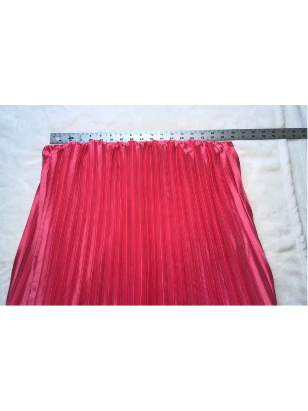 Lulus Divian XL Hot Pink Ombre Strapless Pleated Maxi Dress Barbiecore Prom - Picture 9 of 10